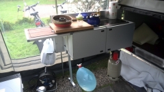 Campwerk Küche - im Aufbau