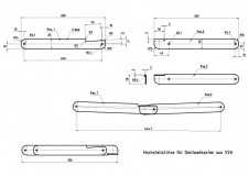 Zeichnung Hochstellstütze für Deichselkasten