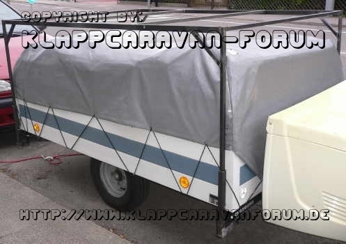 Eigenbau-Gepackgalerie an Trigano