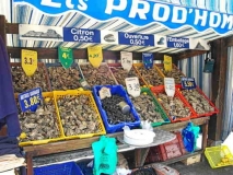 Austernmarkt in Cancale - Bretagne