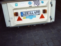 Gasschnellkupplungen unter dem Heck