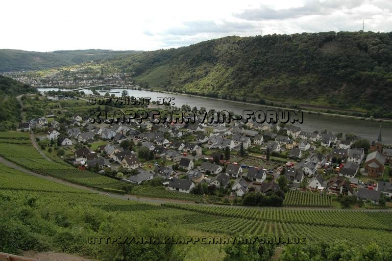 Blick auf Alken von Burg Thurant aus - Alken an der Mosel