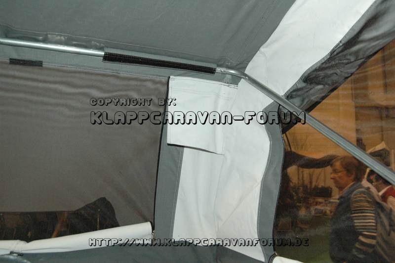 Campwerk - Details - Stautaschen im Hauptzelt