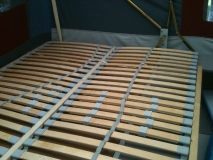 Lattenrost auf Bettplatten