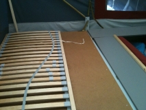 Lattenrost auf Bettplatten