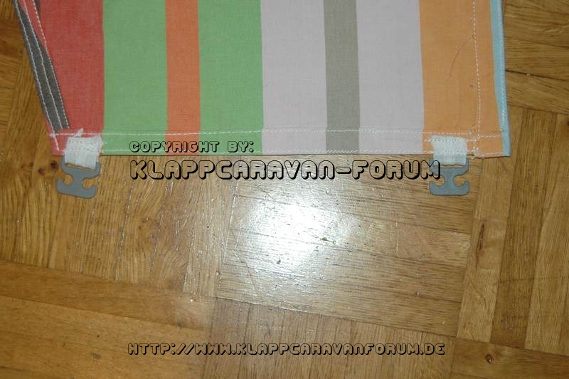 Seitensonnenschutz - Details - Ankerhaken unten