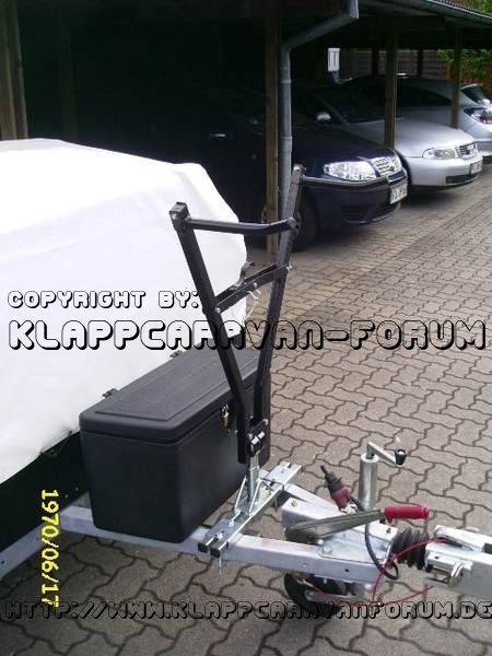 Fahrradträger vor Deichselbox - Kugelkopf mit Träger 2