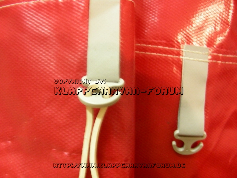 Anker für Abspanngummis beim SK-Falter