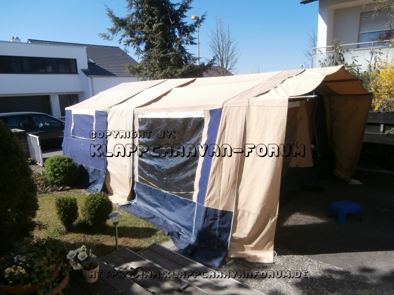 Verlängerung mit Sonnensegel