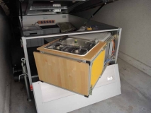 Einklappen der Küche